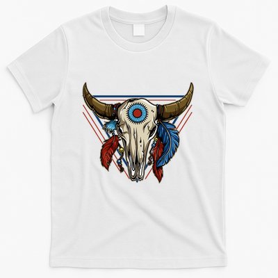 Classic Buffalo Skull Native American Tribe Totem T-Shirt