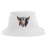 Classic Buffalo Skull Native American Tribe Totem Sustainable Bucket Hat