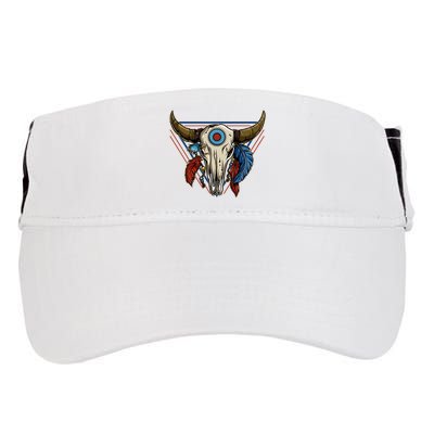 Classic Buffalo Skull Native American Tribe Totem Adult Drive Performance Visor