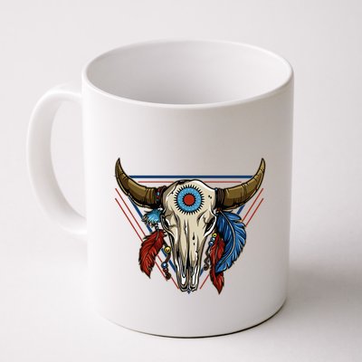 Classic Buffalo Skull Native American Tribe Totem Mug