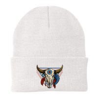 Classic Buffalo Skull Native American Tribe Totem Beanie