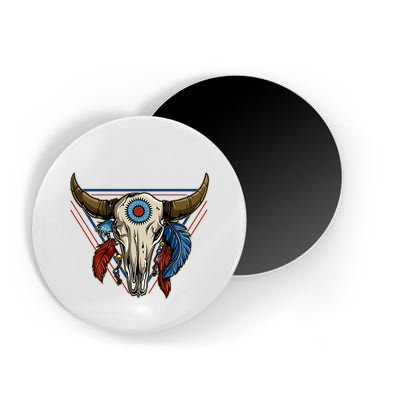 Classic Buffalo Skull Native American Tribe Totem Magnet