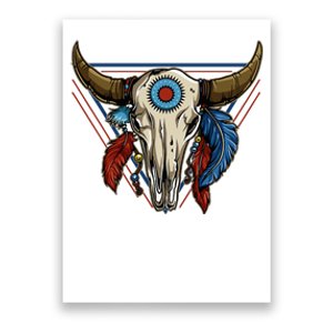 Classic Buffalo Skull Native American Tribe Totem Poster