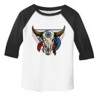 Classic Buffalo Skull Native American Tribe Totem Toddler Fine Jersey T-Shirt