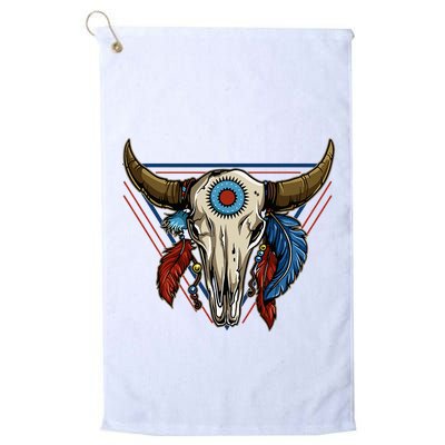 Classic Buffalo Skull Native American Tribe Totem Golf Towel