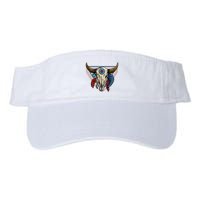 Classic Buffalo Skull Native American Tribe Totem Visor