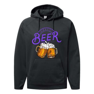 Craft Beer Summer Performance Fleece Hoodie