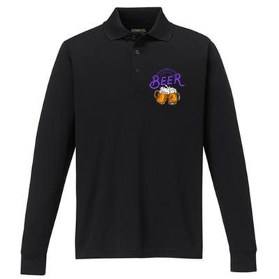 Craft Beer Summer Performance Long Sleeve Polo