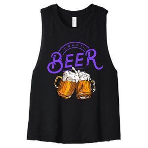 Craft Beer Summer Women's Racerback Cropped Tank