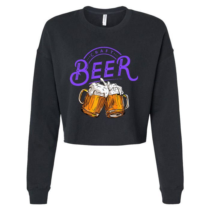 Craft Beer Summer Cropped Pullover Crew