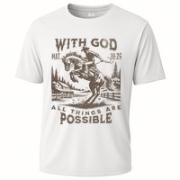 Cowboy Bible Scripture Verse Western Jesus For Faith Cooling Performance Crew T-Shirt