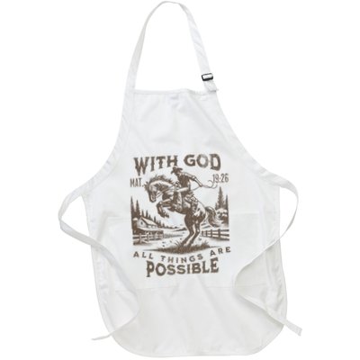 Cowboy Bible Scripture Verse Western Jesus For Faith Apron