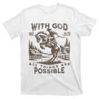 Cowboy Bible Scripture Verse Western Jesus For Faith T-Shirt