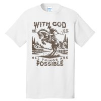 Cowboy Bible Scripture Verse Western Jesus For Faith Tall T-Shirt