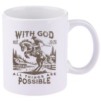 Cowboy Bible Scripture Verse Western Jesus For Faith 11oz C Handle Ceramic Mug