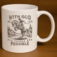 Cowboy Bible Scripture Verse Western Jesus For Faith 11oz C Handle Ceramic Mug