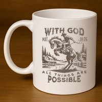 Cowboy Bible Scripture Verse Western Jesus For Faith 11oz C Handle Ceramic Mug