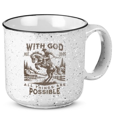 Cowboy Bible Scripture Verse Western Jesus For Faith 15oz Campfire Ceramic Mug