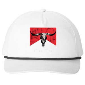 C.O.J.O Bull Skull Music Country 70s Cowboys Boots Snapback Five-Panel Rope Hat