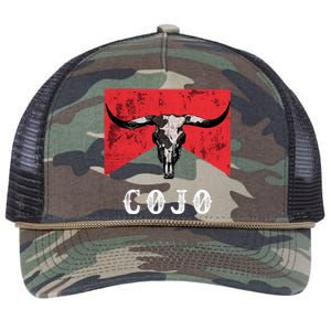 C.O.J.O Bull Skull Music Country 70s Cowboys Boots Retro Rope Trucker Hat Cap