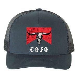 C.O.J.O Bull Skull Music Country 70s Cowboys Boots Yupoong Adult 5-Panel Trucker Hat