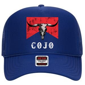 C.O.J.O Bull Skull Music Country 70s Cowboys Boots High Crown Mesh Back Trucker Hat