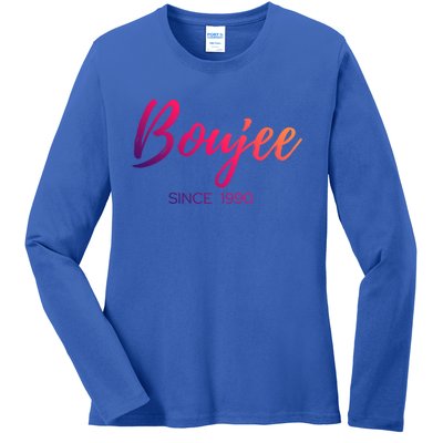 Classy Boujee Since 1990 Gift Ladies Long Sleeve Shirt