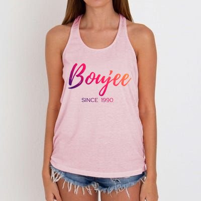 Classy Boujee Since 1990 Gift Women's Knotted Racerback Tank