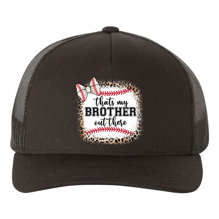 Cute Baseball Sister Thats My Brother Out There Yupoong Adult 5-Panel Trucker Hat