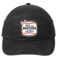 Cute Baseball Sister Thats My Brother Out There 7-Panel Snapback Hat