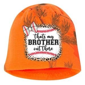 Cute Baseball Sister Thats My Brother Out There Kati - Camo Knit Beanie