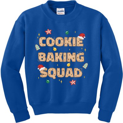 Cookie Baking Squad Sweet Christmas Baking Crew Meme Cute Gift Kids Sweatshirt