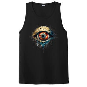 Comic Book Style Eyeball PosiCharge Competitor Tank