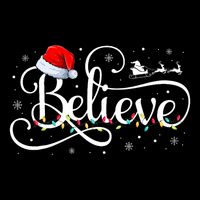 Christmas Believe Santa Claus Funny Family Matching Cooling Performance Long Sleeve Crew