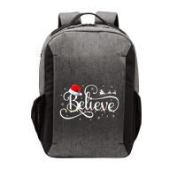 Christmas Believe Santa Claus Funny Family Matching Vector Backpack