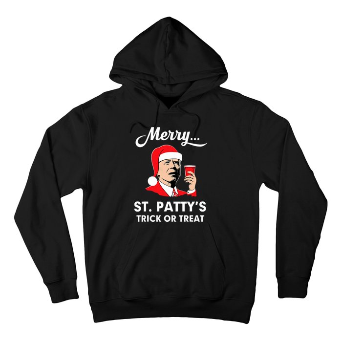 Christmas Biden Santa Merry St PattyS Trick Or Treat Funny Hoodie