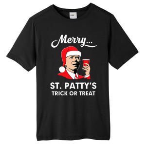 Christmas Biden Santa Merry St PattyS Trick Or Treat Funny Tall Fusion ChromaSoft Performance T-Shirt