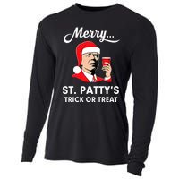 Christmas Biden Santa Merry St PattyS Trick Or Treat Funny Cooling Performance Long Sleeve Crew