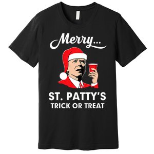 Christmas Biden Santa Merry St PattyS Trick Or Treat Funny Premium T-Shirt