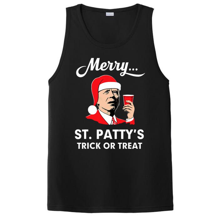 Christmas Biden Santa Merry St PattyS Trick Or Treat Funny PosiCharge Competitor Tank