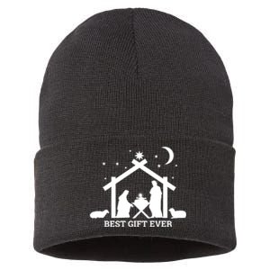 Christian Bible School Jesus Nativity Scene Sustainable Knit Beanie