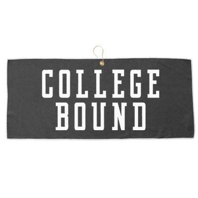 College Bound Student Announcement Large Microfiber Waffle Golf Towel