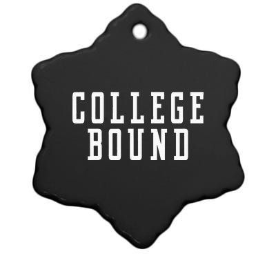 College Bound Student Announcement Ceramic Star Ornament