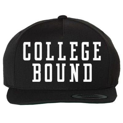 College Bound Student Announcement Wool Snapback Cap