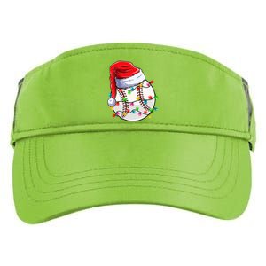 Christmas Baseball Santa Hat Funny Xmas Pajama Cute Gift Adult Drive Performance Visor