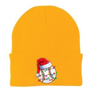 Christmas Baseball Santa Hat Funny Xmas Pajama Cute Gift Knit Cap Winter Beanie