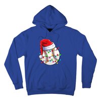 Christmas Baseball Santa Hat Funny Xmas Pajama Cute Gift Hoodie