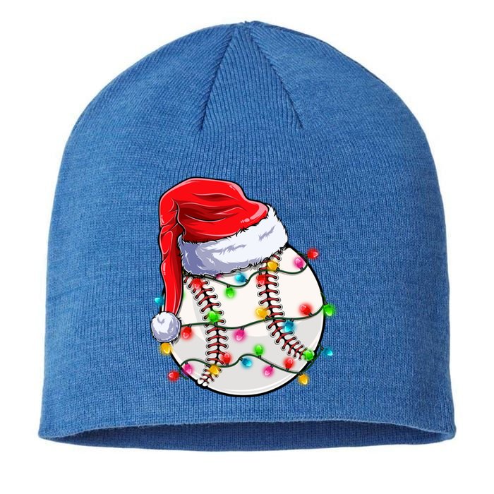 Christmas Baseball Santa Hat Funny Xmas Pajama Cute Gift Sustainable Beanie