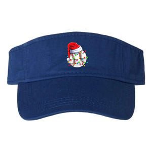 Christmas Baseball Santa Hat Funny Xmas Pajama Cute Gift Valucap Bio-Washed Visor