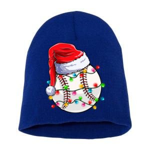 Christmas Baseball Santa Hat Funny Xmas Pajama Cute Gift Short Acrylic Beanie